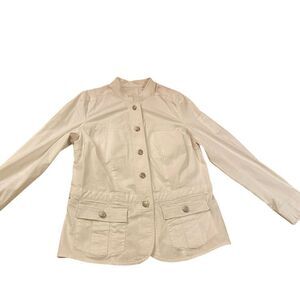 EUC White Jacket with Metal Buttons